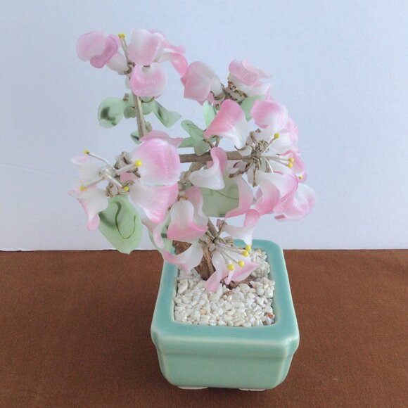 Vintage Glass Cherry Blossom Bonsai Tree - Picture 5 of 8